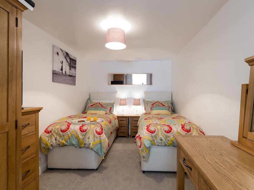 Twin bedroom | One Beckside, Staithes, near Whitby