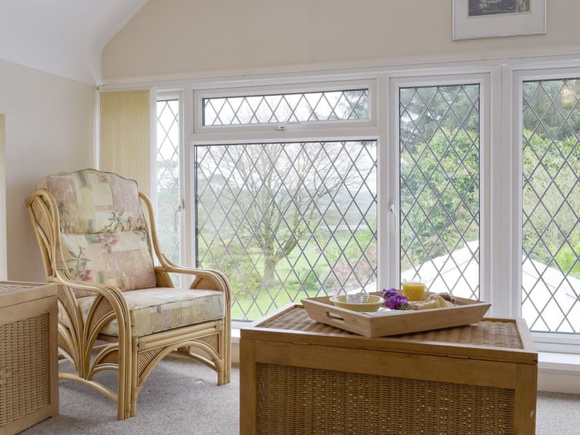 Lovely views over the garden from the sunroom | Green Haven, Narberth