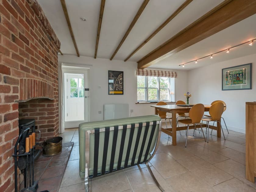 Lovingly restored dining room with wood burner | The High Street, Orford, near Aldeburgh