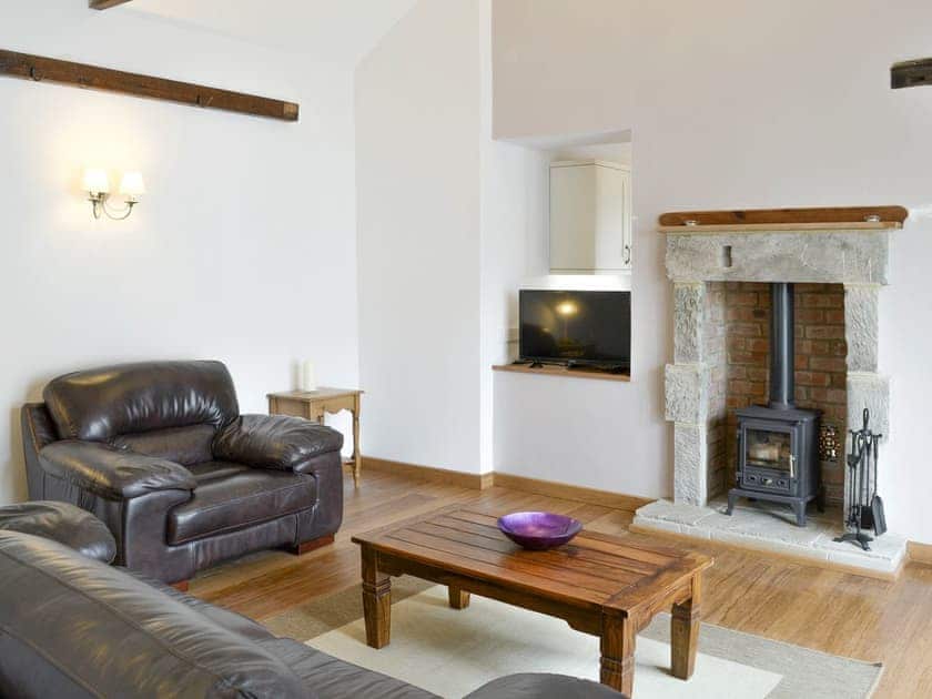 Welcoming living area with wood burner | The Coach House - The Grange, Whittingham near Alnwick