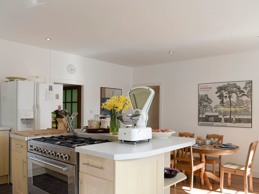 Light and airy kitchen and dining room | The Stables, Pitcairlie, near St Andrews