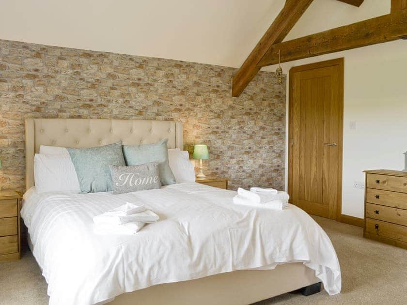 Comfortable double bedroom | Llofft Storws - Bronallt Barns, Llanynghenedl, near Holyhead