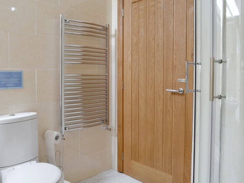 En-suite shower room | Llofft Storws - Bronallt Barns, Llanynghenedl, near Holyhead