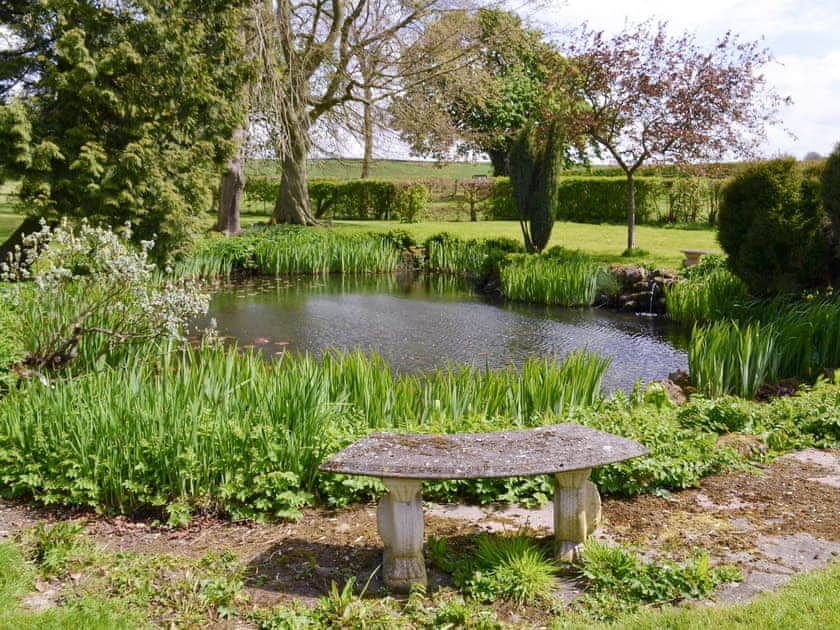 Shared facilities – Tranquil lakeside seating | Chestnuts Farm Cottages, Binbrook, near Market Rasen