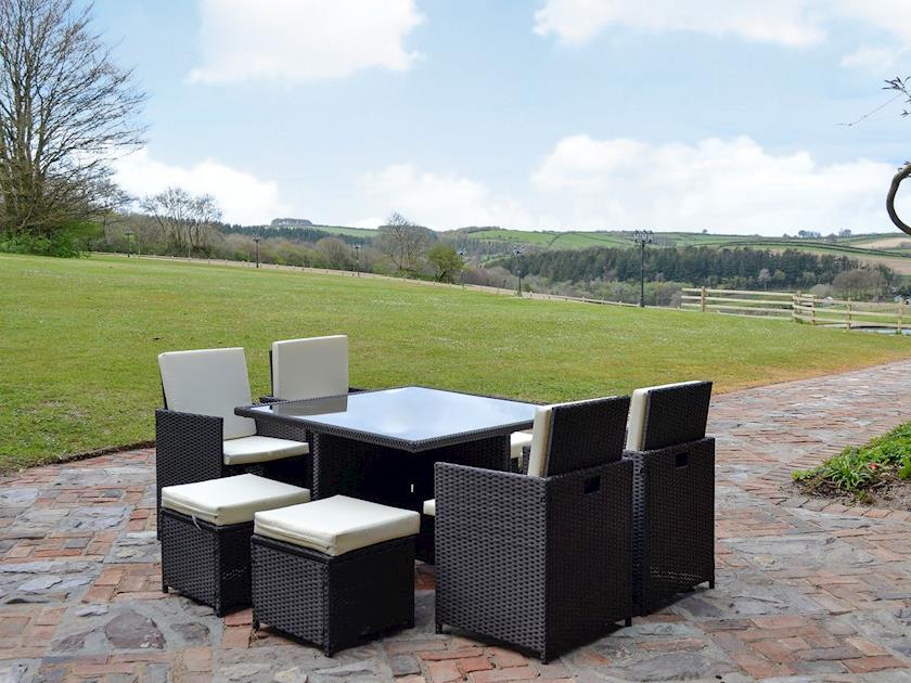 Sitting-out-area | The Farm House - Lower North Radworthy Cottages, Heasley Mill, near South Molton