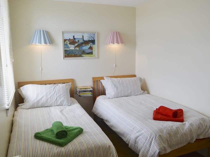 Twin bedroom | Brier Dene End Cottage - Brier Dene Farm Cottages, Old Hartley, near Whitley Bay 