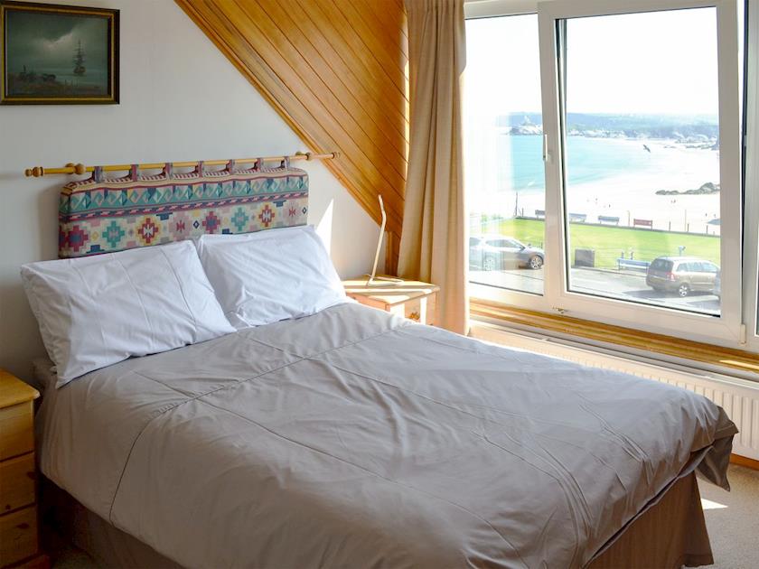 Double bedroom with wonderful sea views | Towan View Loft, Newquay