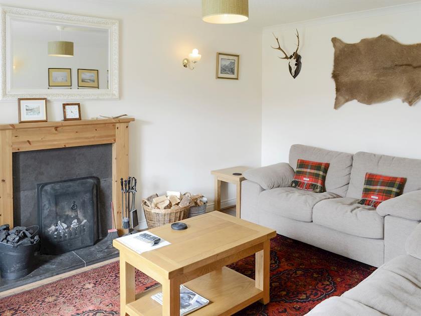 Welcoming living room | Glenrossal Cottages - Keeper’s House - Glenrossal Cottages , Rosehall, near Lairg