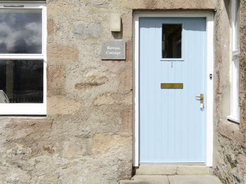 Main entrance to cottage | Rowan Cottage - Glenrossal Cottages, Rosehall, near Lairg