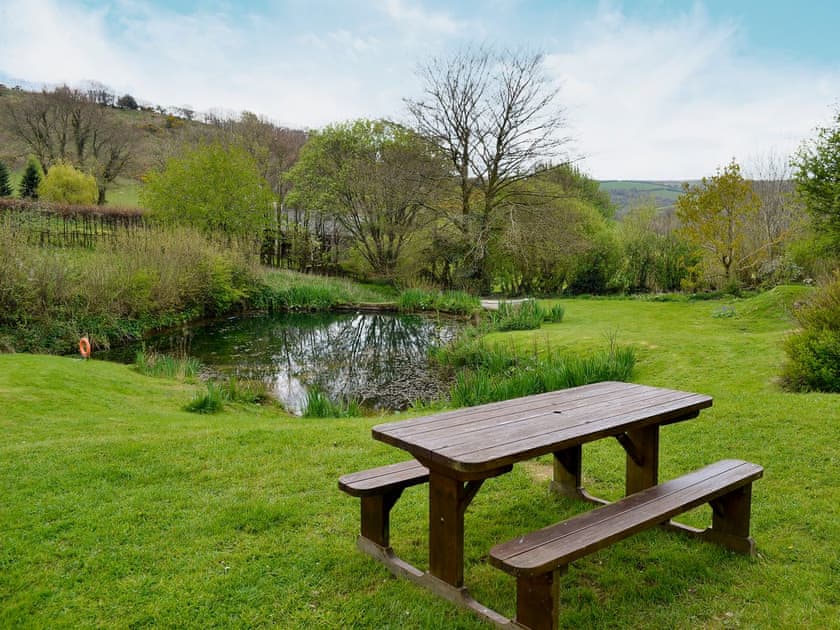 Large garden with furniture | North Huckham, Huckham, near Dulverton
