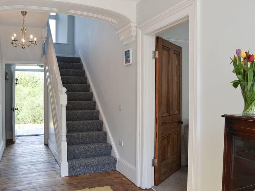 Hallway & stairs | Maes yr Onnen, Abercych, near Cardigan