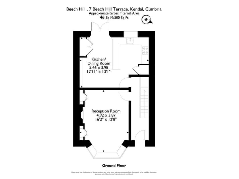 Floor plan of ground floor | Beech Hill, Kendal