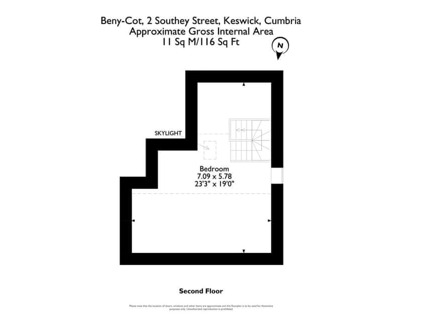 Floor plan of second floor | Beny-Cot, Keswick