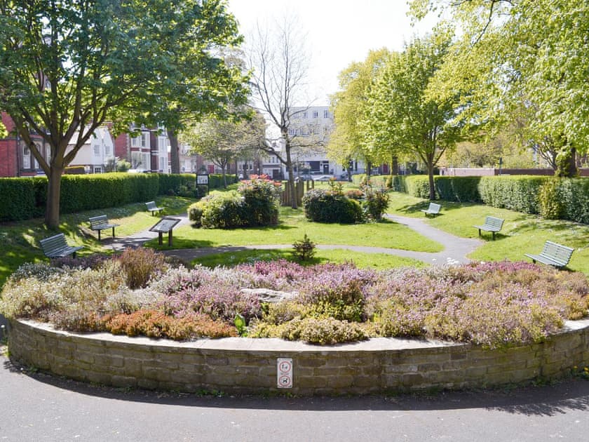 Picturesque gardens in the square | St Martins Square Apartment 2, Scarborough