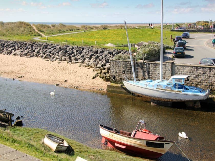 Lovely views of the estuary form the balcony | Cockleshell Cottage, Haverigg, near Millom