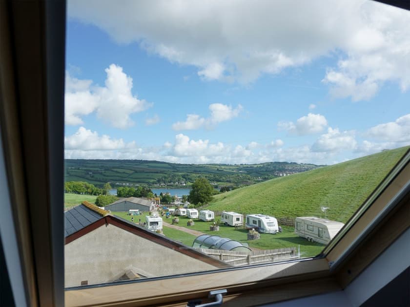 Lovely view from double bedroom window | The Cob Barn - Longmeadow Farm, Shaldon, near Teignmouth