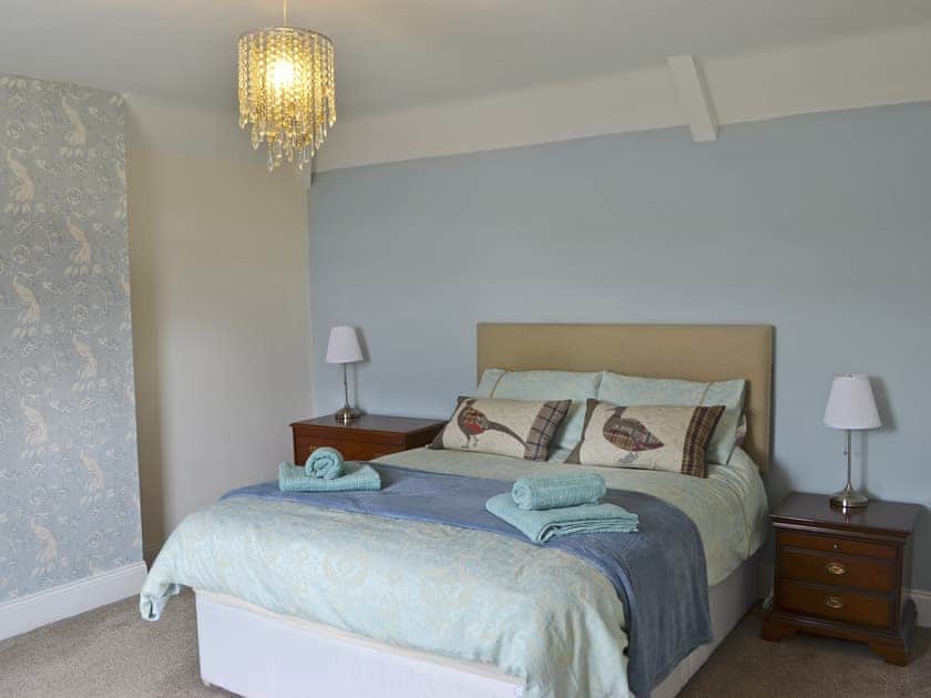 Elegant double bedroom with kingsize bed | Elm Croft, Falstone, near Bellingham