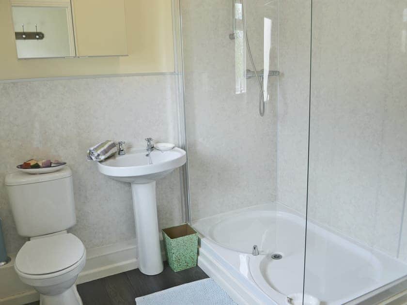 Shower room with shower cubicle  | Elm Croft, Falstone, near Bellingham