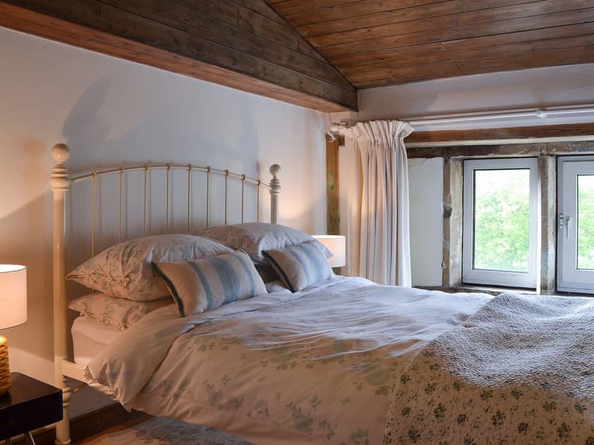 Romantic and inviting double bedroom | Pear Tree House Annexe, Wooldale, near Holmfirth