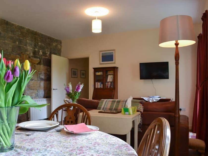 Delightful open living space with exposed stone walls | Quartermaster’s, Brancepeth, near Durham