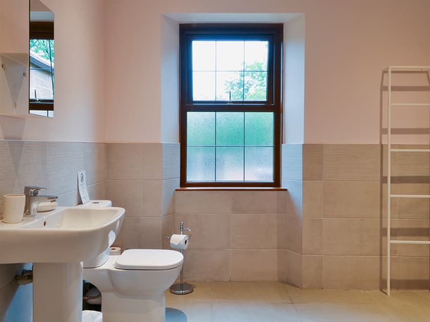 Shower room with walk-in shower | Perch Hall Cottage, Johnston Bridge, near Lockerbie