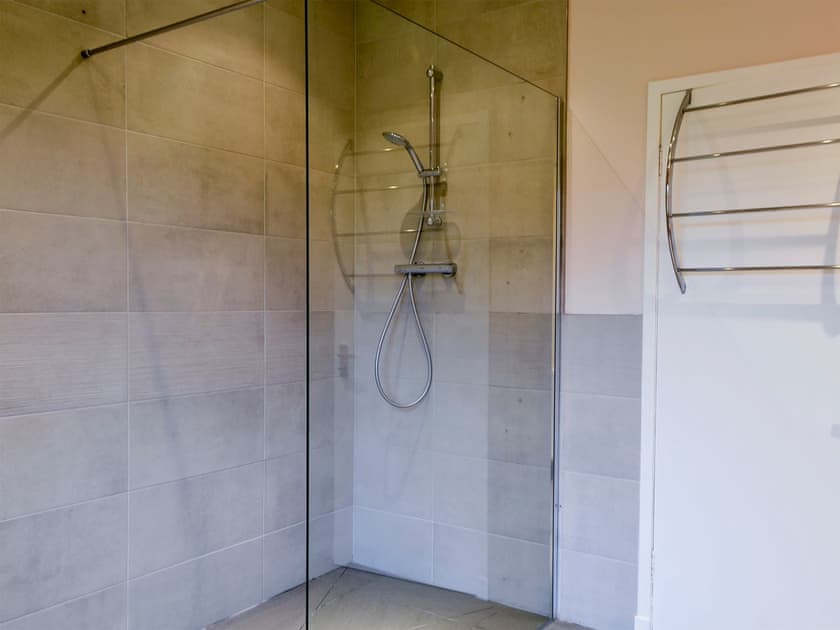 Shower room with walk-in shower | Perch Hall Cottage, Johnston Bridge, near Lockerbie