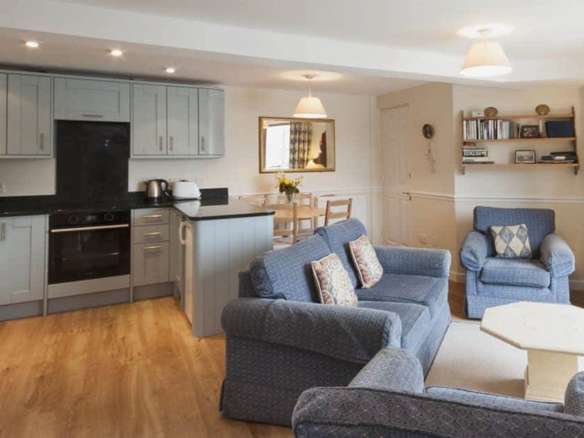 Open plan kitchen, sitting and dining room | Tappers Quay 4, Salcombe