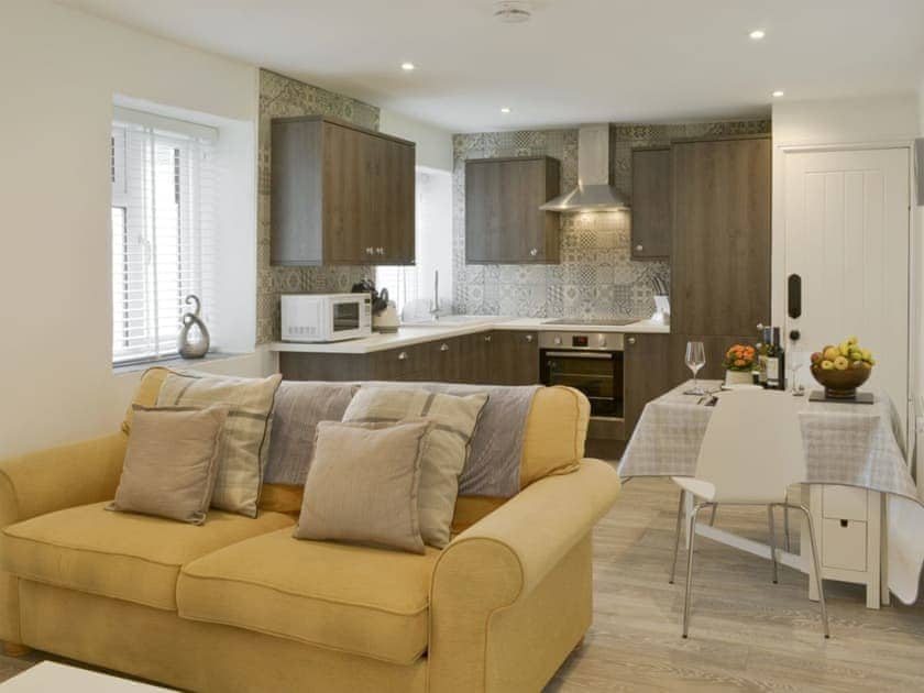 Appealing open-plan living space | Wood View - Mount Pleasant Cottages, Mount, near Bodmin