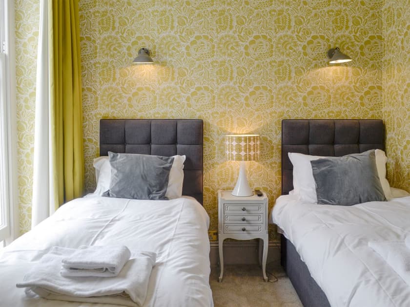 Good-sized twin bedroom | Apartment 5 - Elliot Terrace, Plymouth