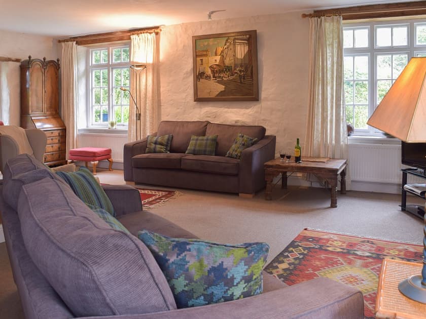 Cosy and comfortable living room | Lordship FarmhousePottery, Wolfscastle, near Haverfordwest