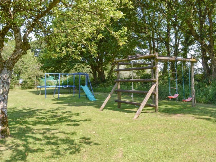 Useful children’s play area | Stowford Lodge Holiday Cottages, Langtree, near Great Torrington
