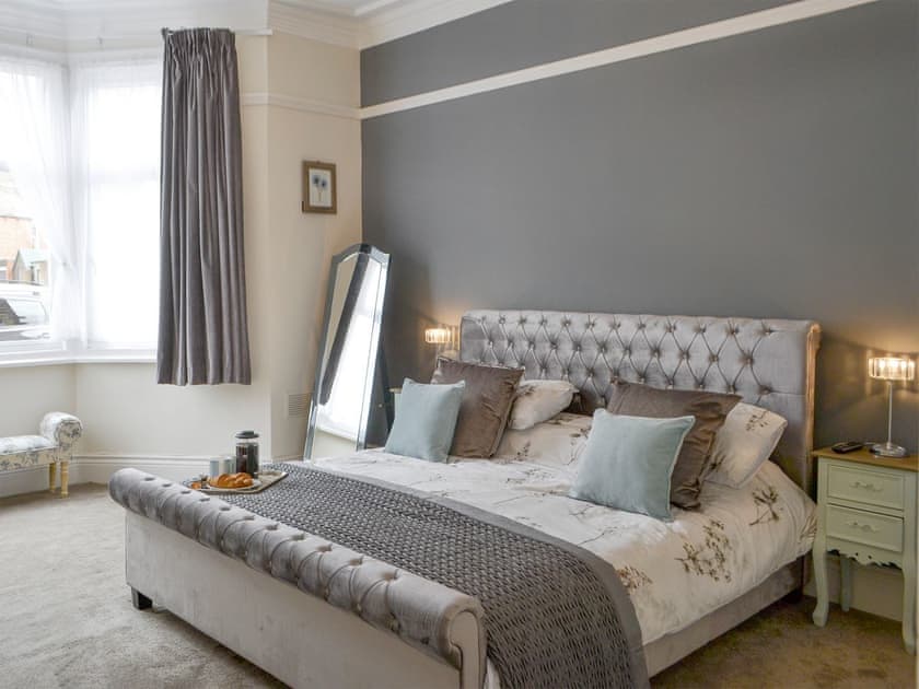 Lavish master bedroom | Naters Apartment, Whitley Bay, near Cullercoats