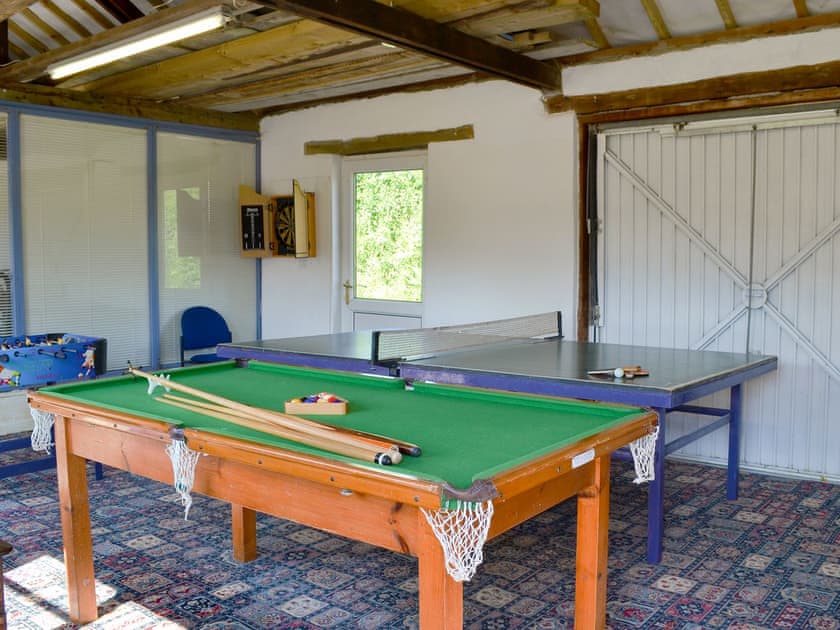 Entertaining games room | Stowford Barton Cottage - Swallows Nest - Stowford Barton Cottages, Stowford, Okehampton