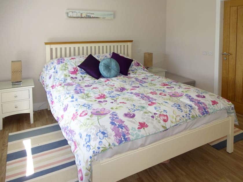 Comfortable double bedroom | Charlie’s Cottage, Muasdale, near Campbeltown