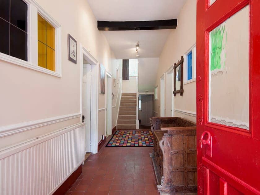 Entrance hall with terracotta tiled floor | Higher Venice, Dartmouth
