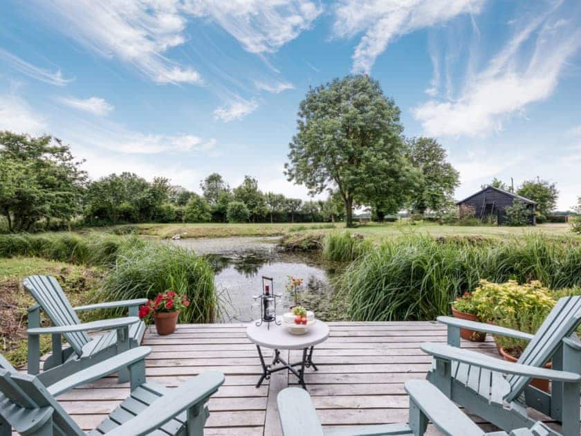Relax beside the pond | The Summer House - Low Farm,  Bedingfield Green, near Debenham