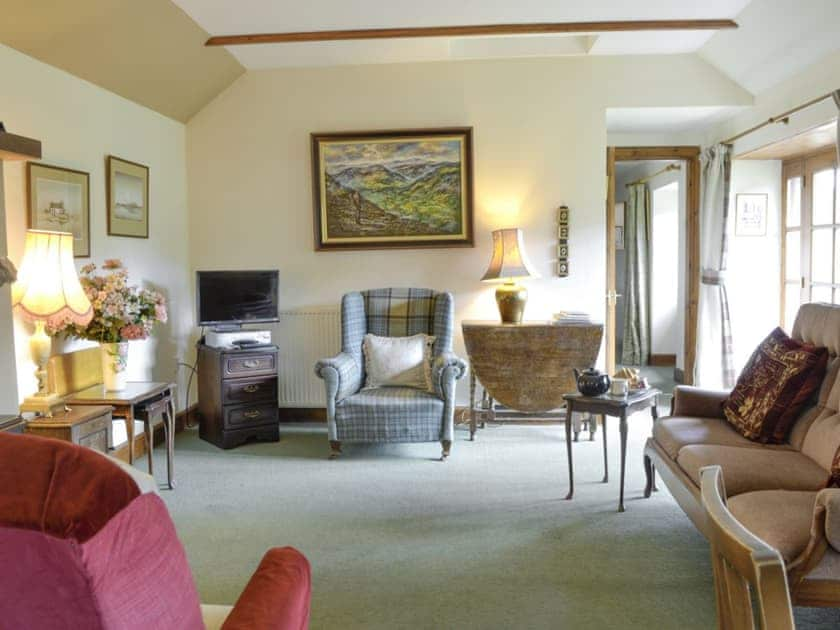 Welcoming open-plan living space | Rowan Tree Cottage, Glenisla