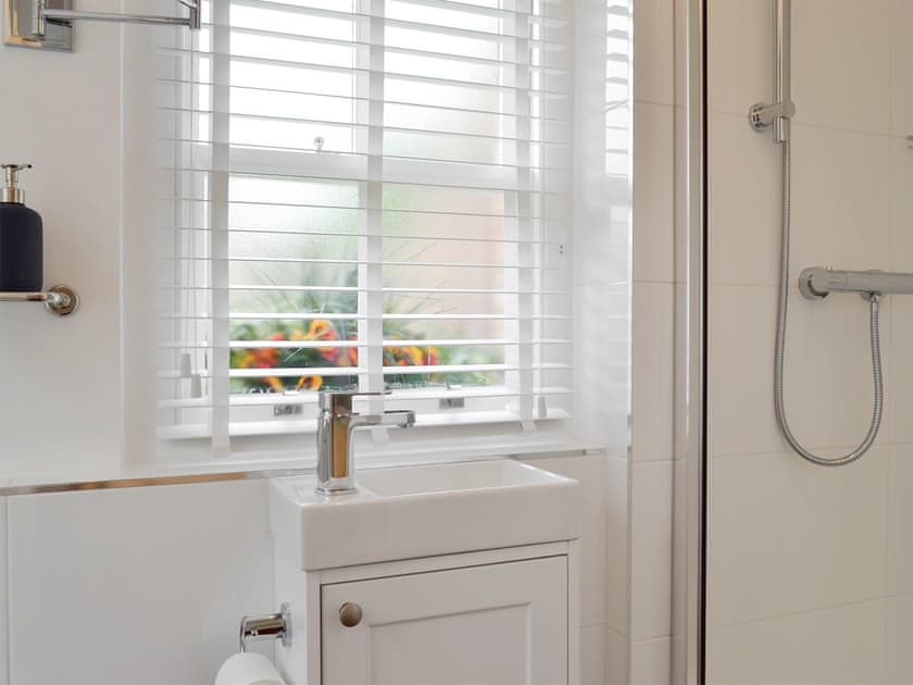 Shower room with heated towel rail | The Little House, York