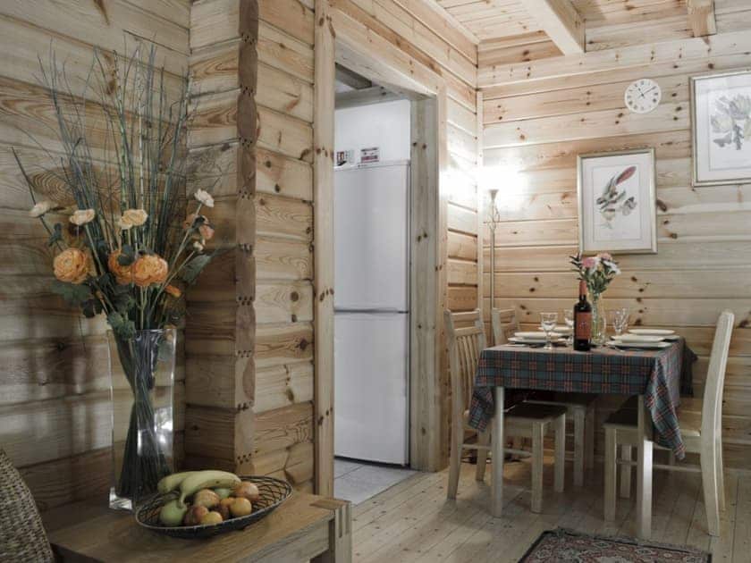 Quaint dining area | Maple, Alder - Archarn Estate Lodges, Killin, near Crianlarich