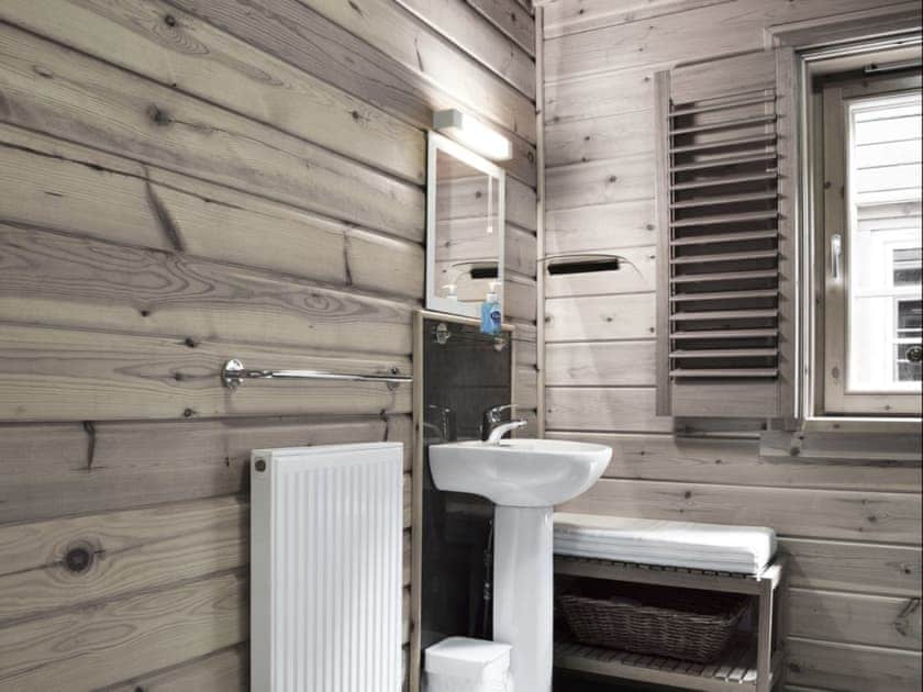 Wet room with shower and toilet | Alder, Maple - Archarn Estate Lodges, Killin, near Crianlarich