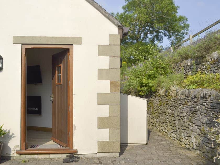 Main entrance to property | Railway Cottage, Longcliffe, near Ashbourne