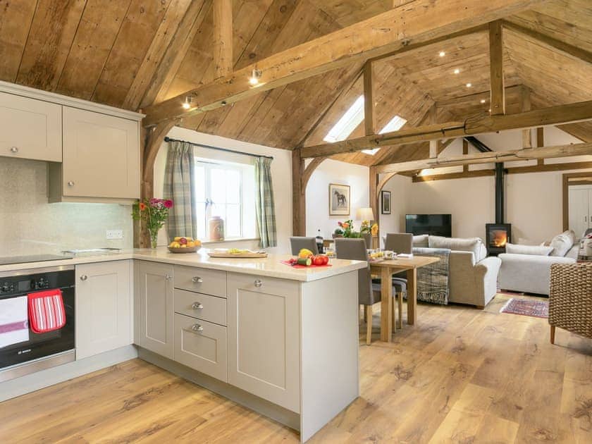 Excellent open plan living space | The Calf Shed - Wood Street Farm, Royal Wootton Bassett