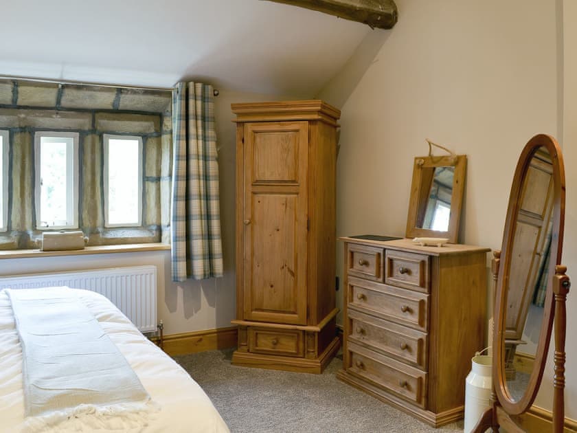 Traditional double bedroom | Little Grans Cottage, Ickornshaw, near Cowling