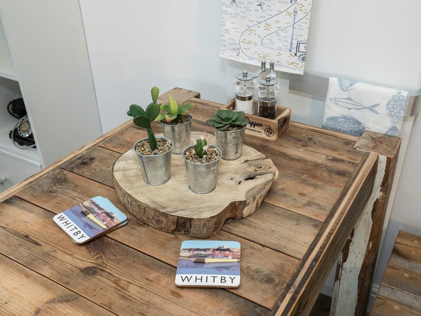 Characterful reclaimed timber dining suite | Rose and Crown Yard, Whitby