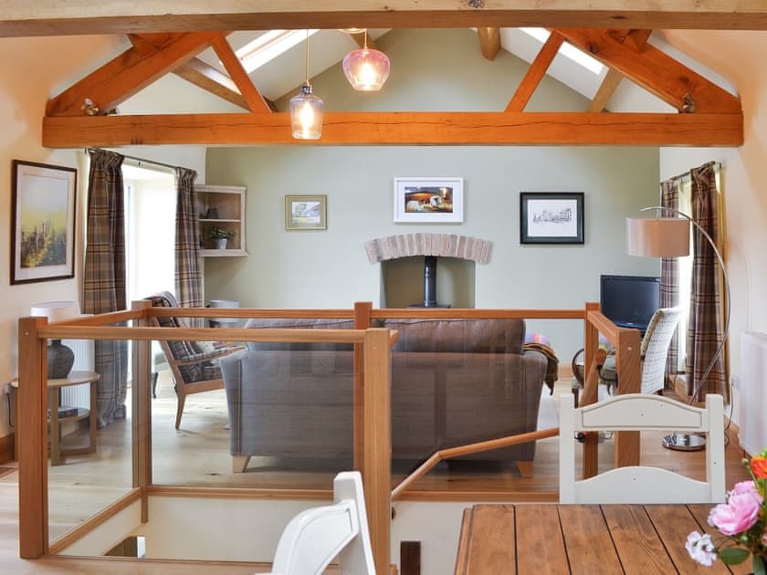 High ceilinged open plan living area | Brow View Cottage, Ravenstonedale, near Kirkby Stephen