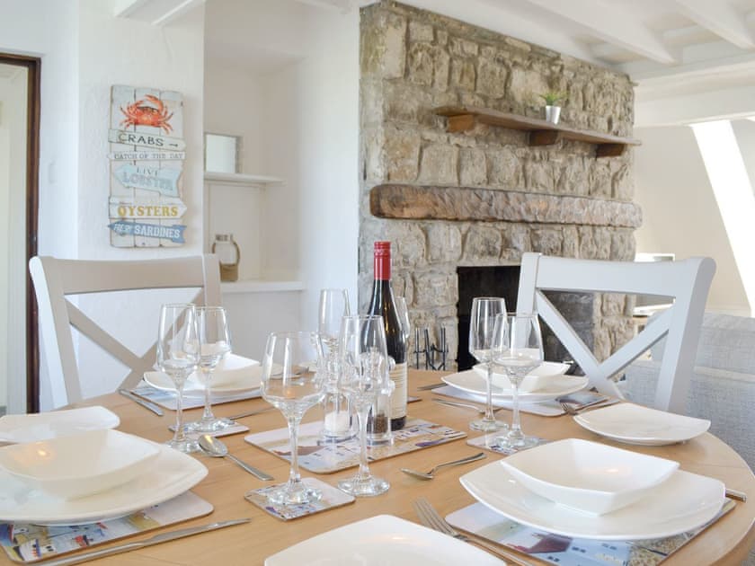 Elegant dining area | Bwthyn Y Borth, Rhoscolyn, near Holyhead