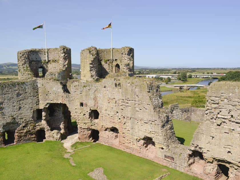 Inside the ruins of Rhuddlan castle