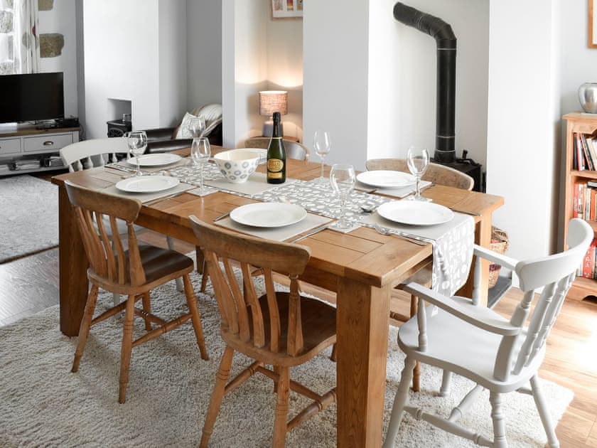 Welcoming dining room | Morvoren (Sea Maiden) Cottage, The Lizard Village, near Helston