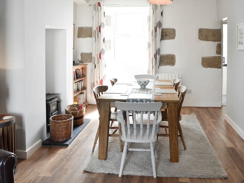 Inviting dining room | Morvoren (Sea Maiden) Cottage, The Lizard Village, near Helston