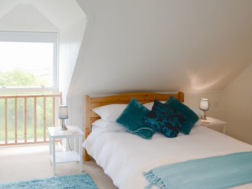 Light and airy double bedroom | Kate’s Croft, Gartymore, near Helmsdale